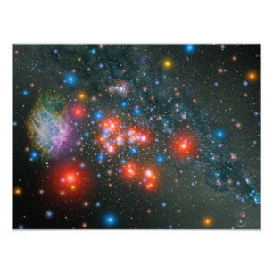 Red Super Giant Cluster Foto Afdruk