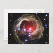 Red Superreuze Star V838 Monocerotis Briefkaart (Voorkant / Achterkant)