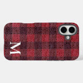 Red Sweater Buffalo Plaid Check Case-Mate iPhone Case (Achterkant (horizontaal))