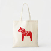 Red Swedish Horse Scandinavian Art Canvas tas (Voorkant)