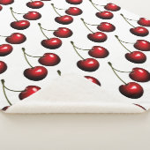 Red Sweet Cherries Sherpa Deken (3/4)