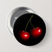 Red Sweet Cherry Button - Kies kleur (Voorkant /achterkant)