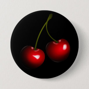 Red Sweet Cherry Button - Kies kleur