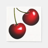 Red Sweet Cherry servetten -  (Voorkant)