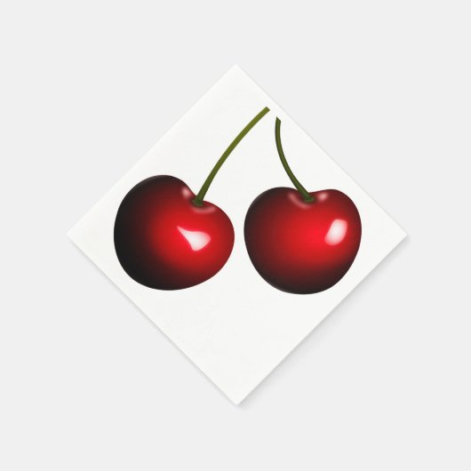 Red Sweet Cherry servetten -  (Hoek)