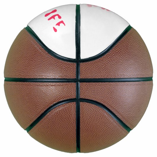 Red Sweet Juicy Watermelon Basketball Basketbal (Rechts)