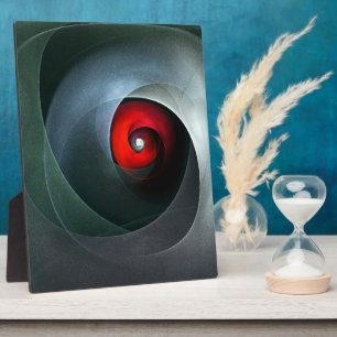 Red Swirl Artistic Modern Abstracte kunst Patroon Fotoplaat