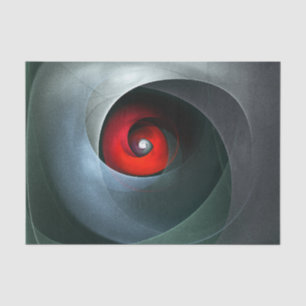 Red Swirl Artistic Modern Abstracte kunst Patroon Tissuepapier