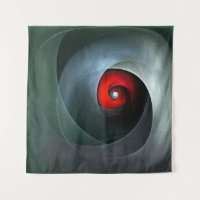 Red Swirl Artistic Modern Abstracte kunst Patroon 