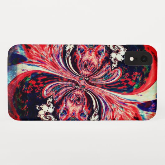Red Swirl Melt iPhone / coque ipad (Dos (Horizontal))