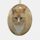 Red Tabby Keramisch Ornament (Rechts)