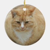 Red Tabby Keramisch Ornament (Achterkant)