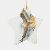 Red Tail Hawk Art Keramisch Ornament (Rechts)