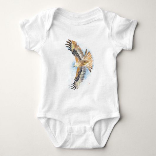 Red Tail Hawk Art Romper (Voorkant)