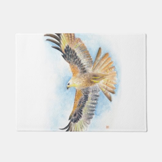 Red Tail Hawk Deurmat (Voorkant)