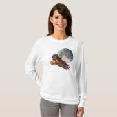 Red-Tail Hawk & Full Moon Wildlife Shirt (Voorkant volledig)