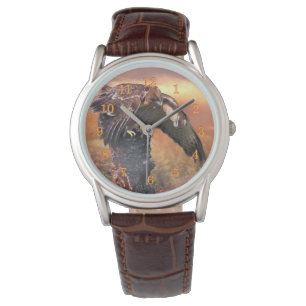 RED TAIL HAWK TOUCHDOWN HORLOGE