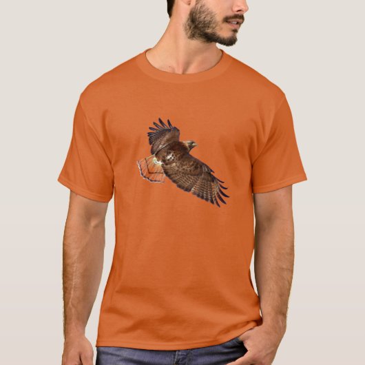 Red-Tail Hawk Wildlife Shirt (Voorkant)