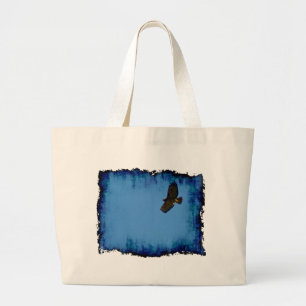 Red Tailed Hawk in vlucht Grote Tote Bag
