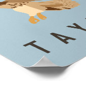 Red-Tailed Hawk in vlucht op maat Poster (Hoek)