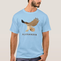 Red-Tailed Hawk in vlucht op maat