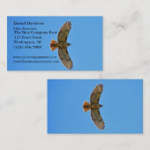 Red-Tailed Hawk in vlucht Visitekaartje (Voorkant / Achterkant)