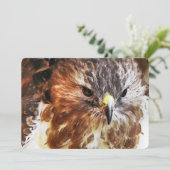 RED TAILED HAWK Invitation (Staand voorkant)