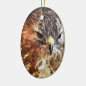 RED TAILED HAWK KERAMISCH ORNAMENT (Links)