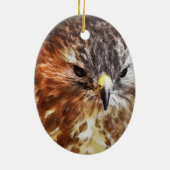 RED TAILED HAWK KERAMISCH ORNAMENT (Achterkant)