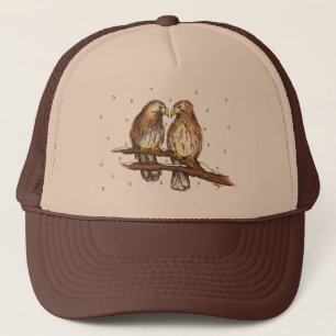 Red-Tailed Hawk Love Bird Snow Kerstfeestdag Trucker Pet