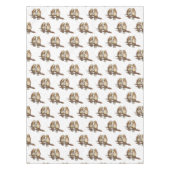 Red-Tailed Hawk Lovebird Snow kerstavond Tafelkleed (Voorkant)