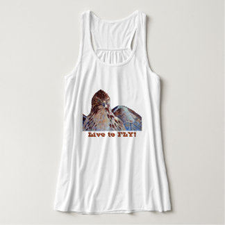 Red Tailed Hawk Tanktop