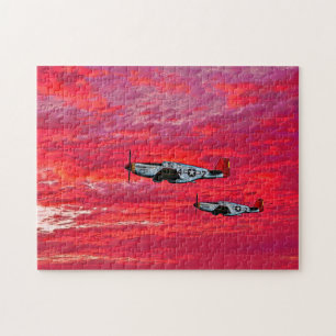 "Red Tails in the Sunset" Puzzle Legpuzzel