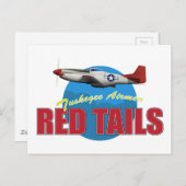 Red Tails Tuskegee Airmen Briefkaart (Voorkant / Achterkant)