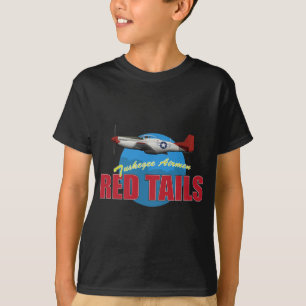 Red Tails Tuskegee Airmen met P-51 T-shirt
