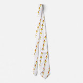 RED TALISMAN / Gold Ankh, White Stropdas (Achterkant)