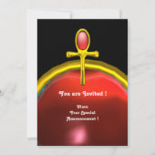 RED TALISMAN RUBY MONOGRAM heldergeel Kaart (Achterkant)