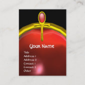 RED TALISMAN RUBY MONOGRAM heldergeel Visitekaartje (Voorkant)