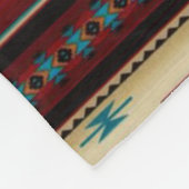 RED/TAN Aztec afdrukken Fleece Deken (Hoek)