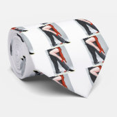 Red Tango Shoe Stropdas (Opgerold)