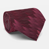 Red Tartan Feather Pattern Stropdas (Opgerold)