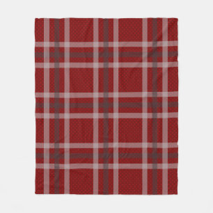 Red Tartan Gecontroleerde traditionele Schotse spe Fleece Deken