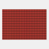 Red Tartan Kerstmis Inpakpapier Vel (Voorkant 3)