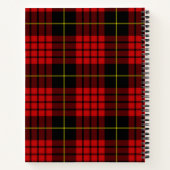Red Tartan Spiral Notitieboek (Achterkant)