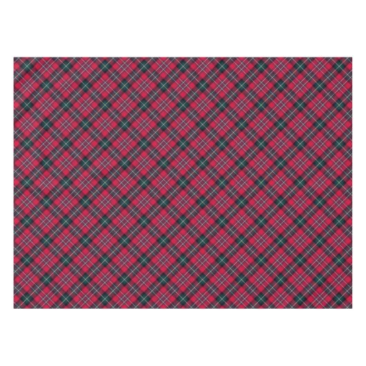 Red Tartan Tafelkleed (Voorkant (Horizontaal))