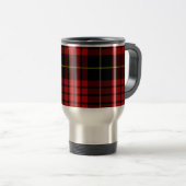 Red Tartan Travel/Commutateur Mug (Devant droit)