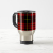 Red Tartan Travel/Commutateur Mug (Devant gauche)
