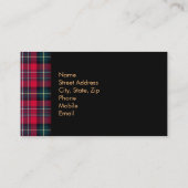 Red Tartan Visitekaartje (Achterkant)