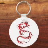 Red Tattoo Dragon Sleutelhanger (Voorkant)