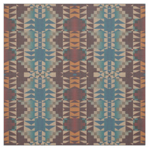 Red Taupe Brown Blauwgroen Blauw Oranje Etnische K Stof